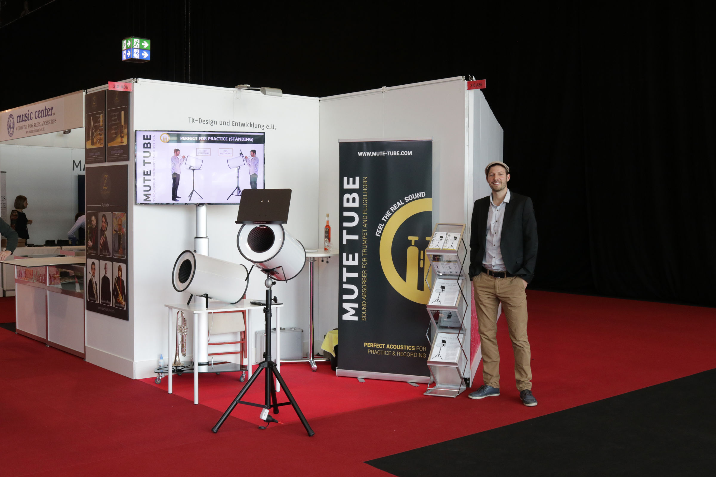 MUTE TUBE at the Musikmesse MUTE TUBE feel the real sound